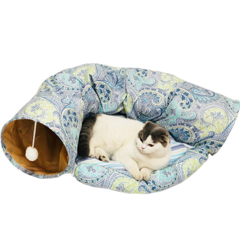 Tunnel pliable pour chat