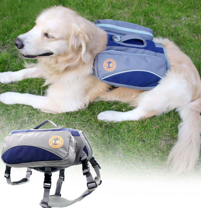 Sac à dos de voyage pour chien en nylon, léger et confortable pour les aventures en plein air.