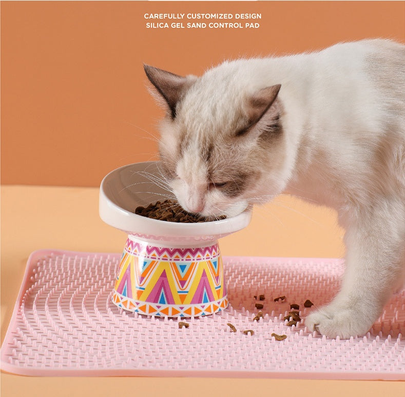 Tapis de Litière en Silicone Anti-Sable pour Chats