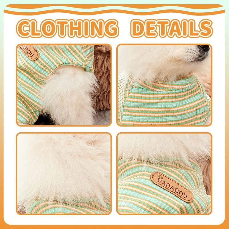 Détails de la veste de refroidissement pour chiens, mettant en avant le coton doux et les finitions élégantes.