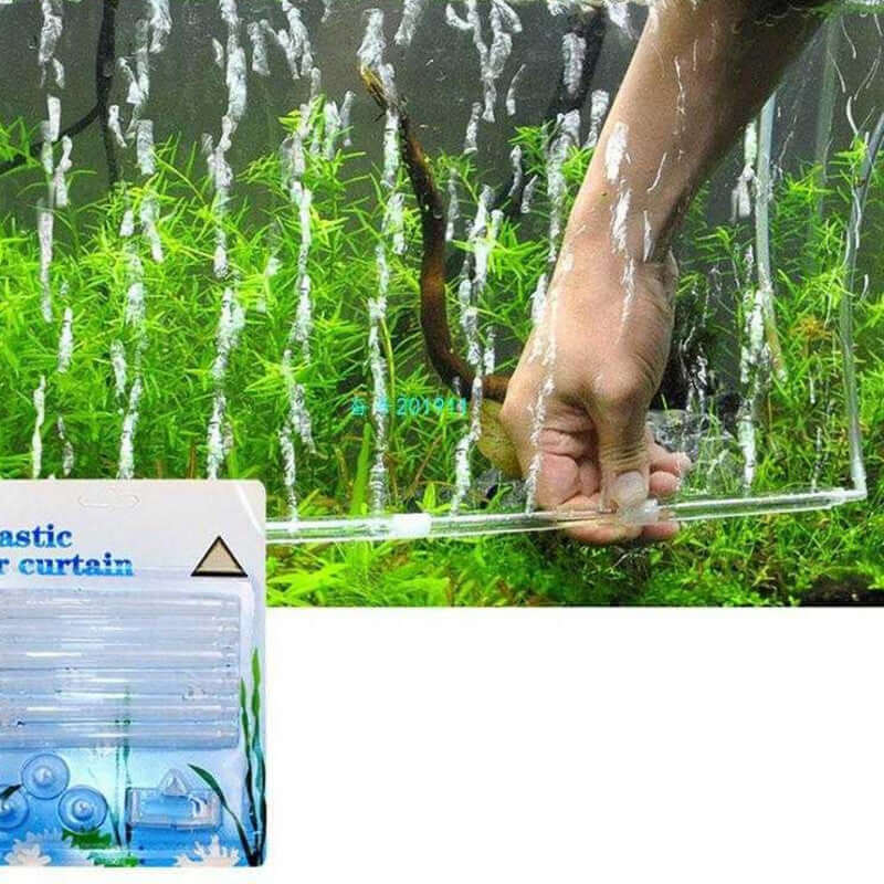 Tuyau d'oxygénation transparent pour aquarium, améliorant la circulation de l'eau et l'oxygène.