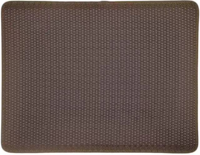 Tapis à Litière pour Chat à Double Couche Anti-Éclaboussures