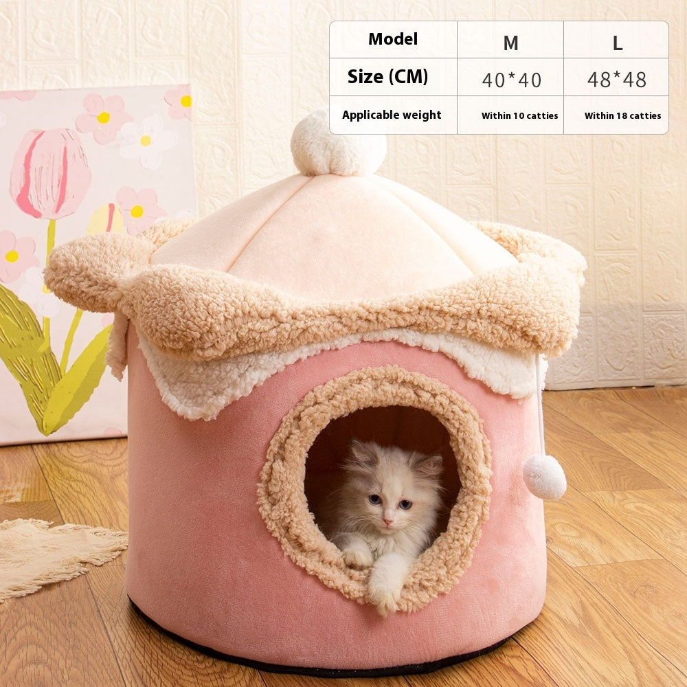 Nouveau Lit pour Animaux en Maison de Glace
