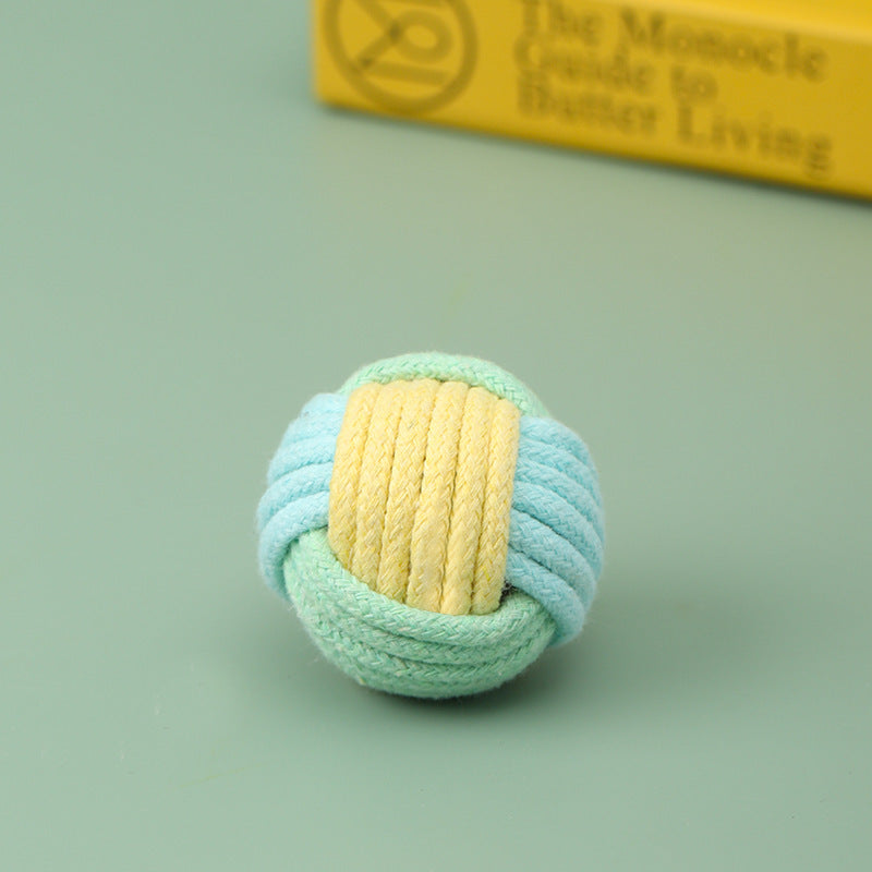 Jouet en Peluche en Coton pour Chats - Boule Anti-Ennui