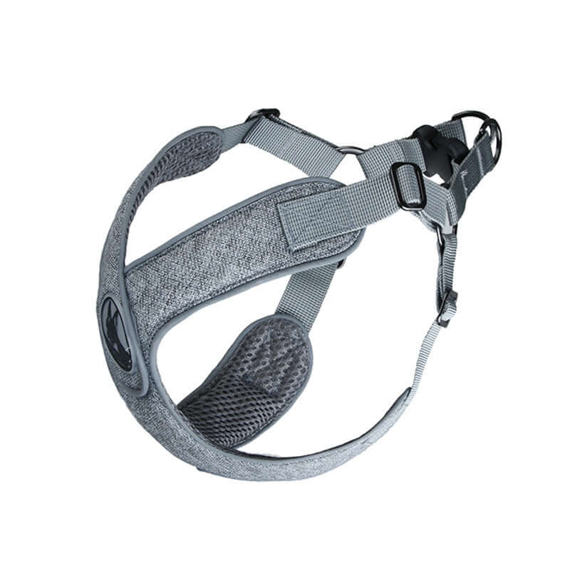 Harnais respirant pour chiens de taille petite et moyenne en nylon maillé, léger et confortable.
