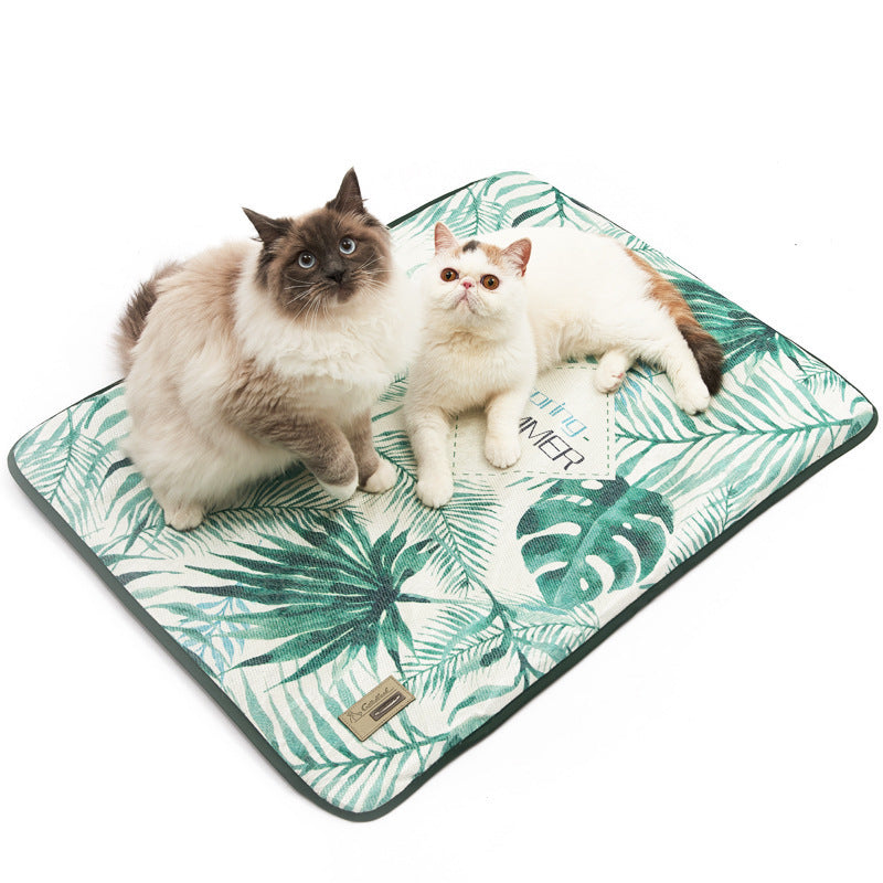 Tapis d'été pour animaux en soie glacée 3D