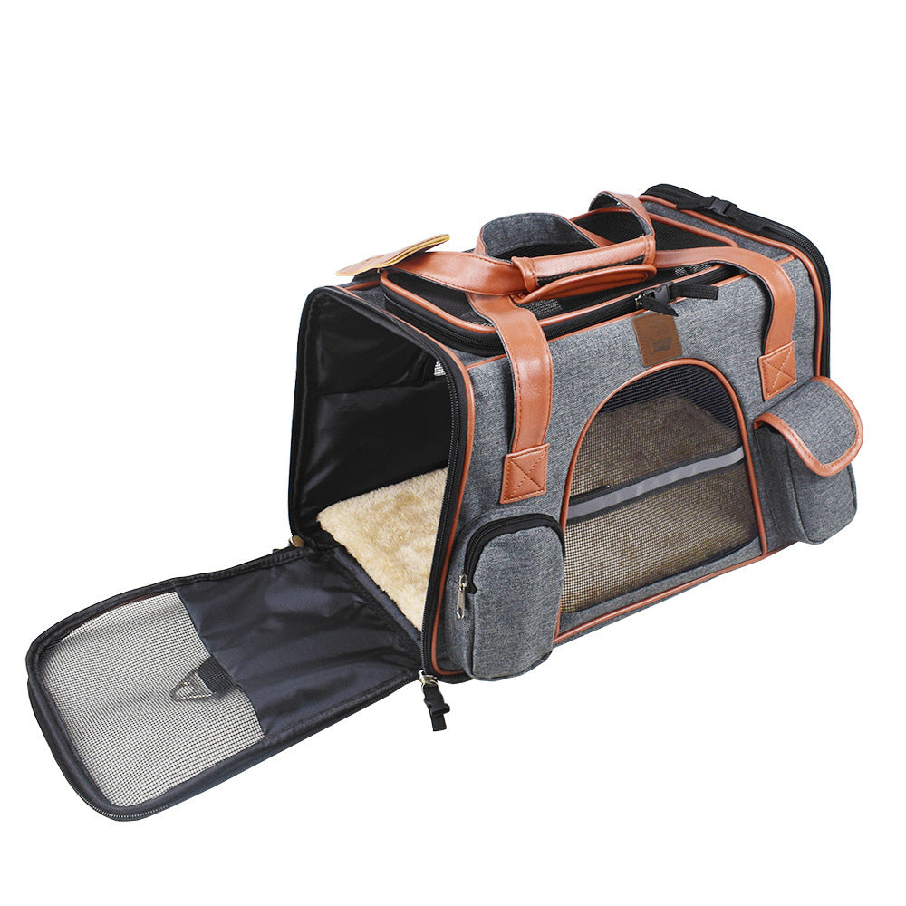 Siège auto portable pour chiens, durable, en toile Oxford, idéal pour sécuriser votre animal en voiture.
