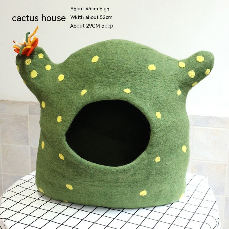 Maison en Feutre pour Chat en Laine