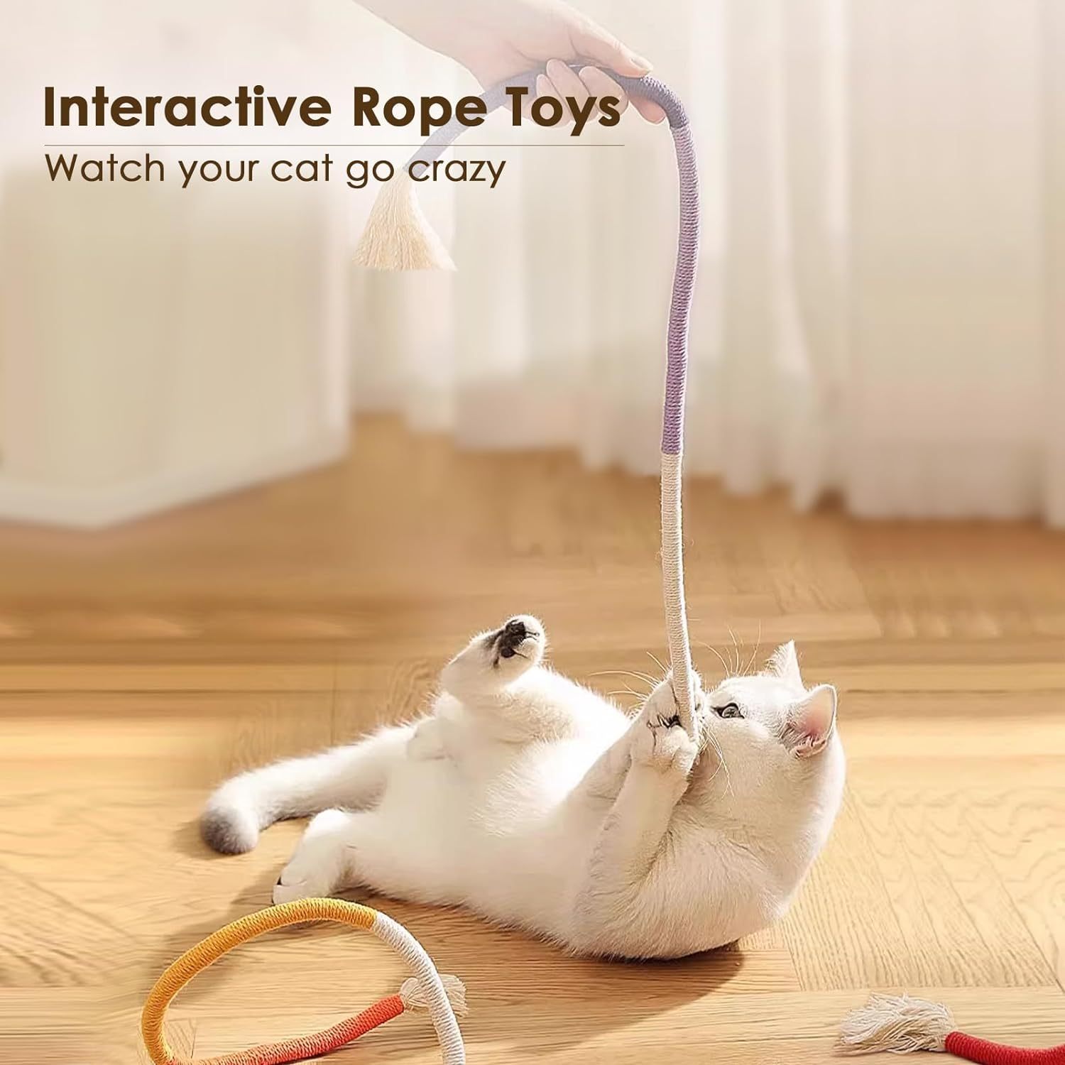 Jouet en Corde de Coton pour Chats Intérieurs