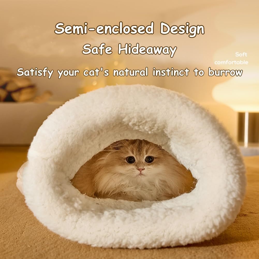 Sac de couchage pour chat d'intérieur - Douillet et chaud
