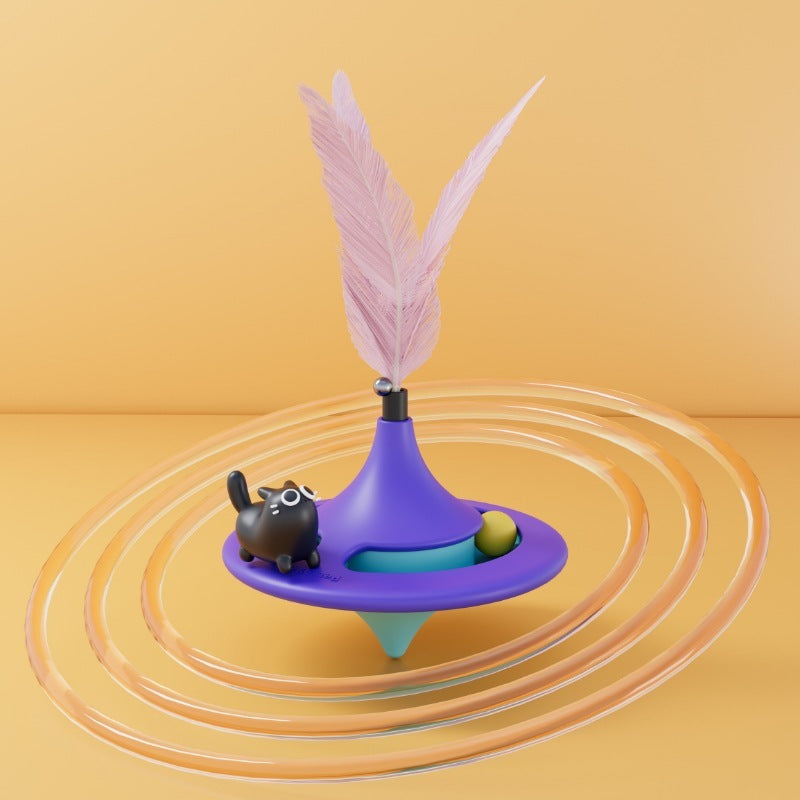 Jouet pour Chat Toupie Autonome – Amusement et Anti-Stress