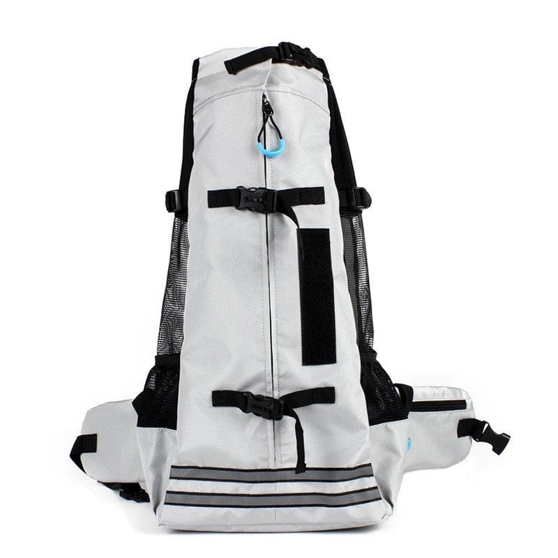 Sac à dos respirant pour animaux de compagnie en coton biologique, idéal pour le voyage et le confort de votre chien.