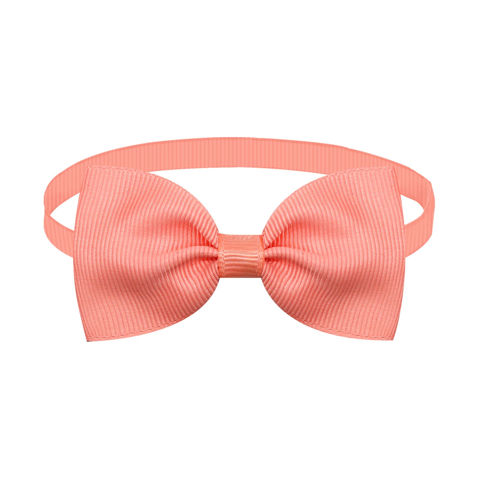 Nœud papillon ajustable rose clair pour animaux, élégant accessoire pour chiens et chats.