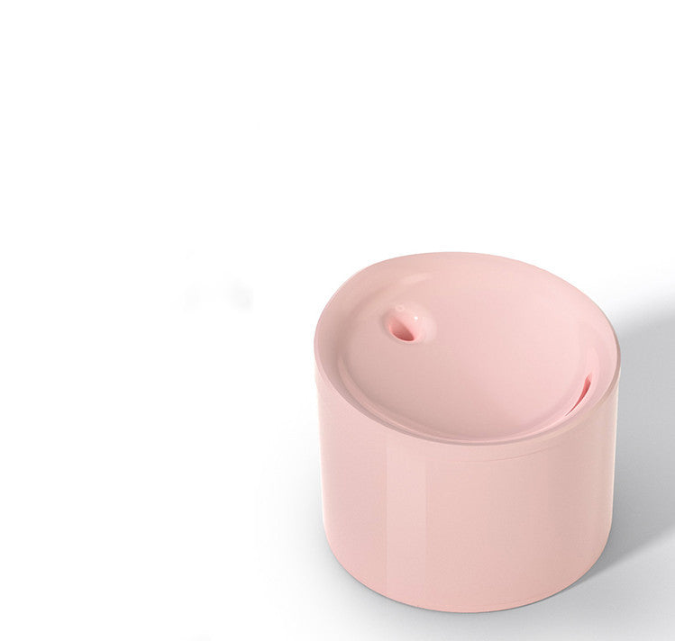 Fontaine à eau intelligente pour chat, design moderne et élégant en rose, capacité de 2.5L, connectivité Wi-Fi.