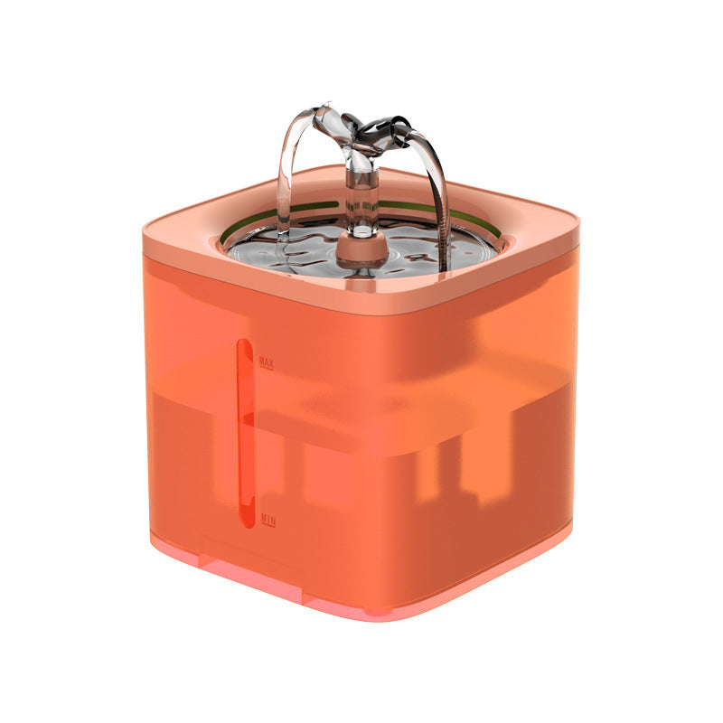 Fontaine automatique à boire pour chiens et chats, design moderne, 2L, offrant de l'eau fraîche et filtrée.