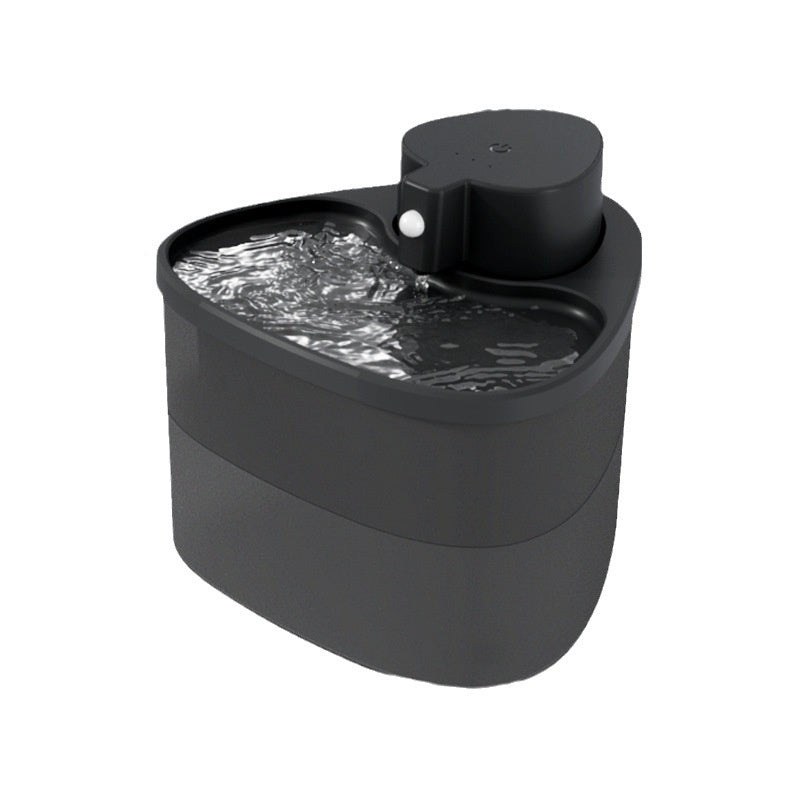 Fontaine à eau pour chats en ABS, offre une source d'eau fraîche et filtrée pour votre félin, élégante et durable.