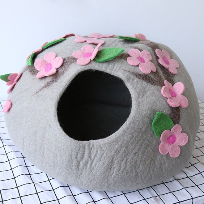 Maison en Feutre pour Chat en Laine