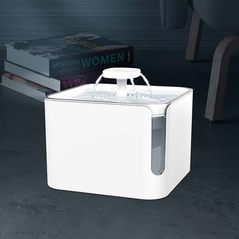 Fontaine à eau automatique 3L pour chats et chiens, offrant une filtration circulaire optimale.