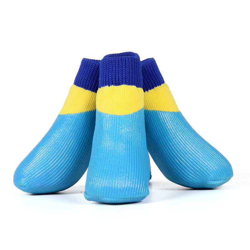 Bottines imperméables et antidérapantes pour grands chiens, protection des pattes, ensemble de 4 pièces.