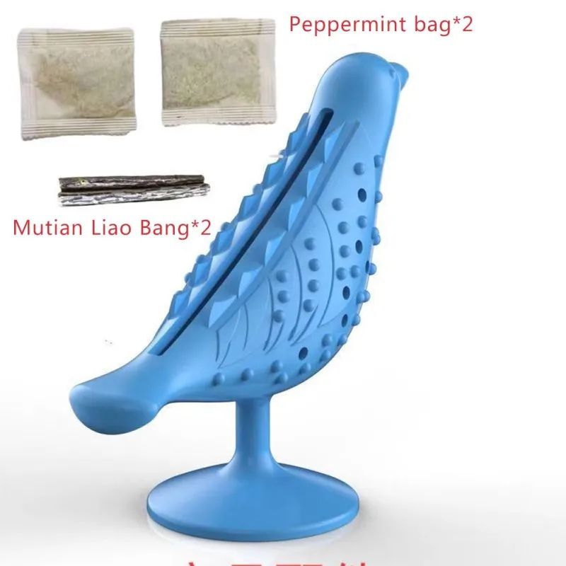 Jouet interactif en forme d'oiseau pour chats