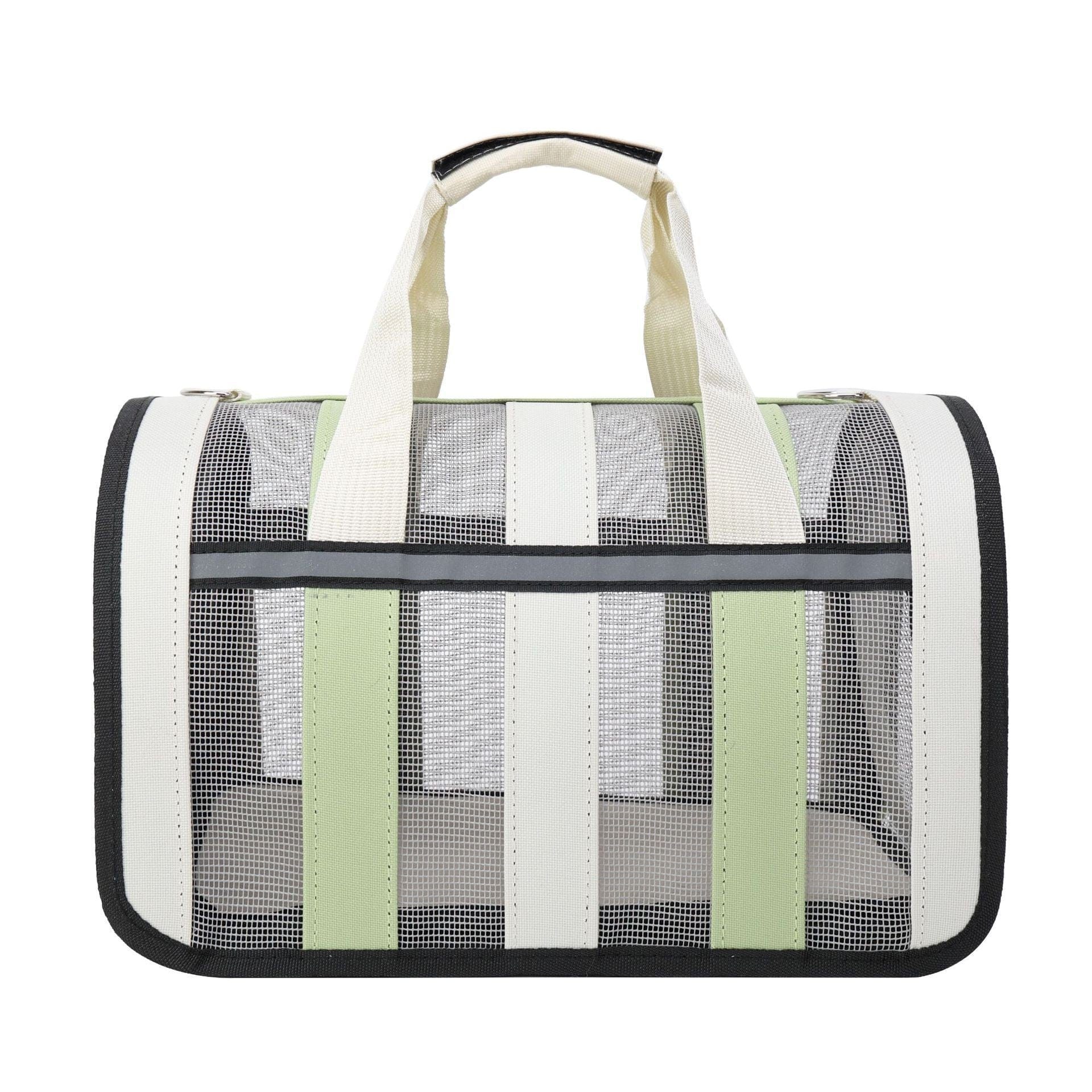 Sac à dos pour chat portable et extérieur avec motifs en mesh, idéal pour animaux, disponible en plusieurs couleurs.