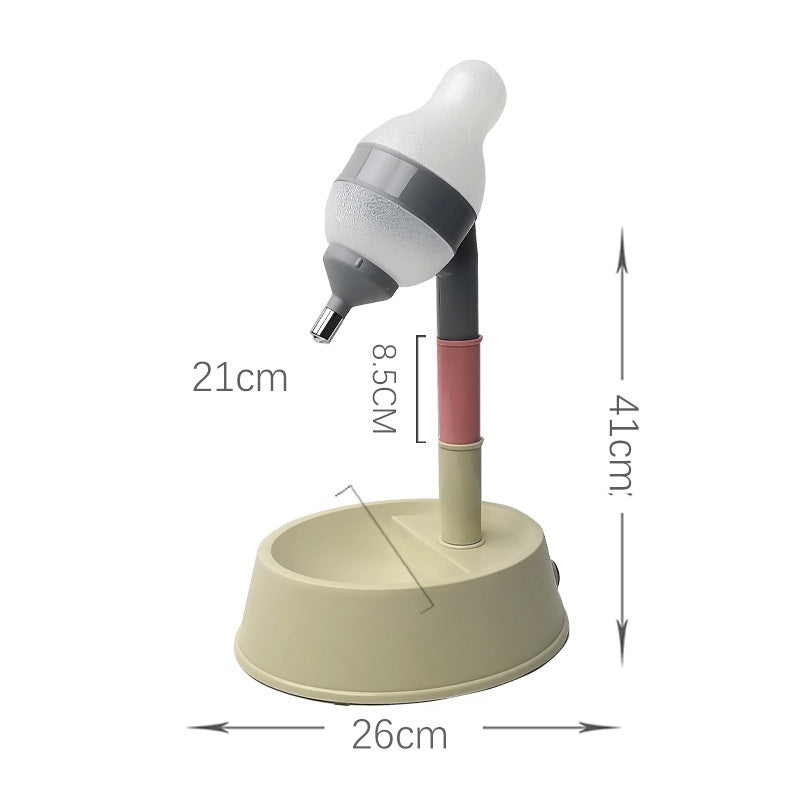 Récipient d'eau ajustable pour chiens et chats, design ergonomique et hauteur réglable pour un confort optimal.