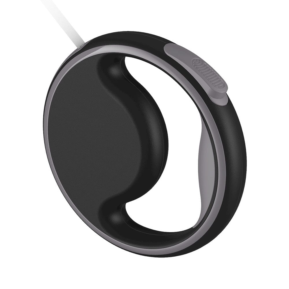 Laisse à chien rétractable avec éclairage automatique, conçue pour sécurité et confort lors des promenades nocturnes.