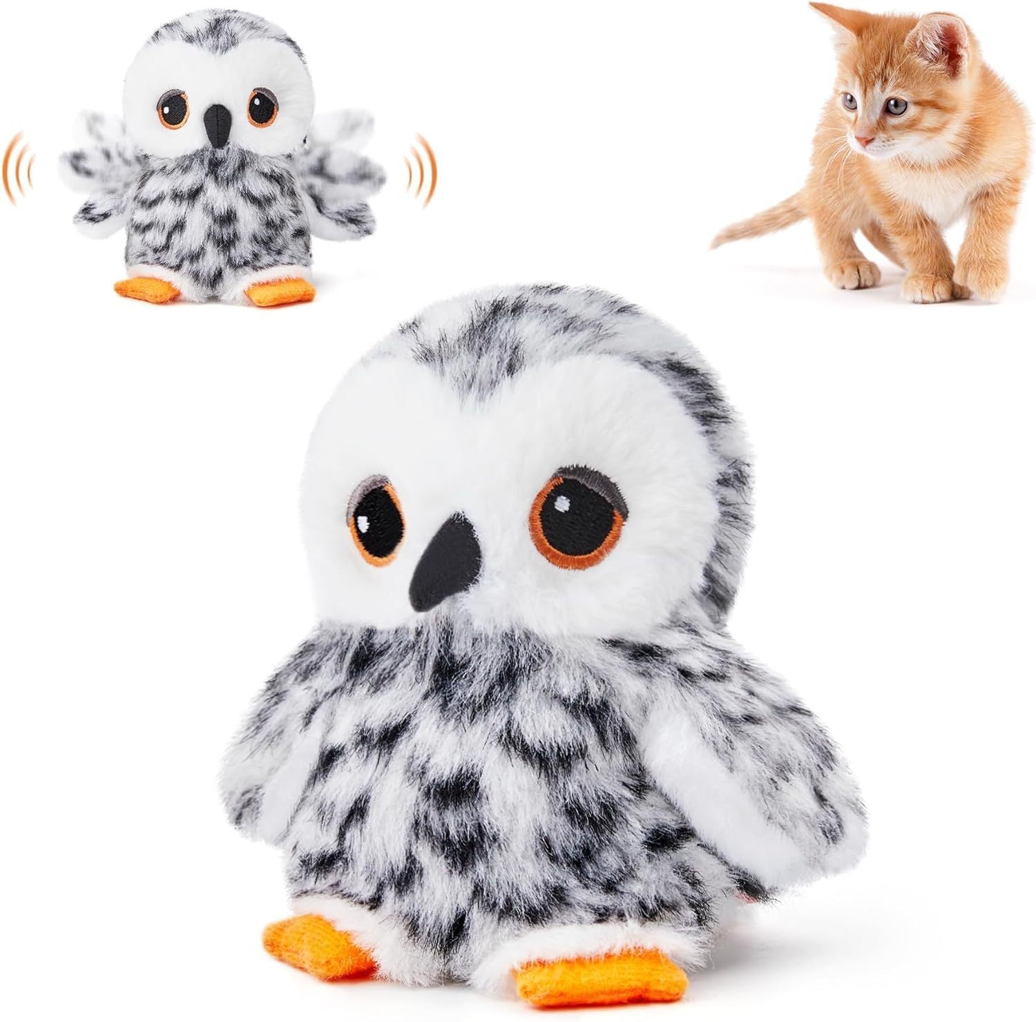 Jouet Interactif en Peluche pour Chats Intérieurs