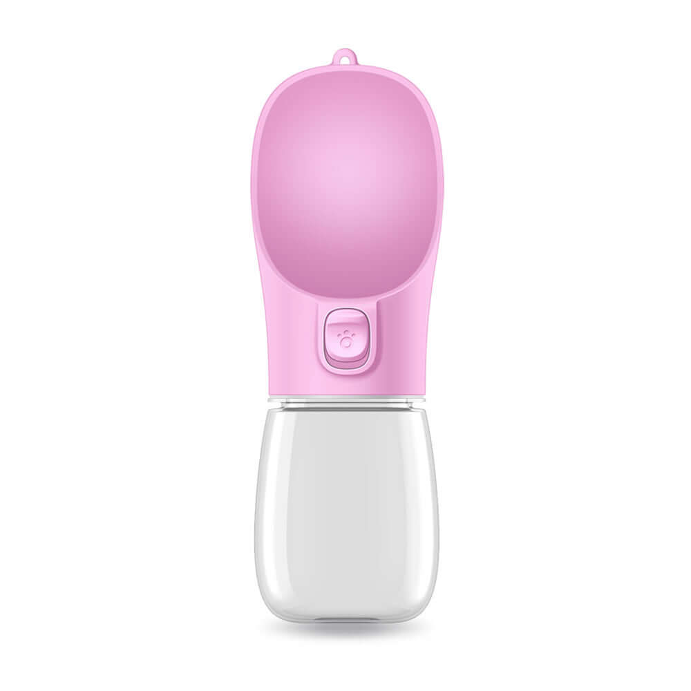 Gobelet portable pour animaux de compagnie en plastique durable, idéal pour hydrater vos animaux lors de promenades.