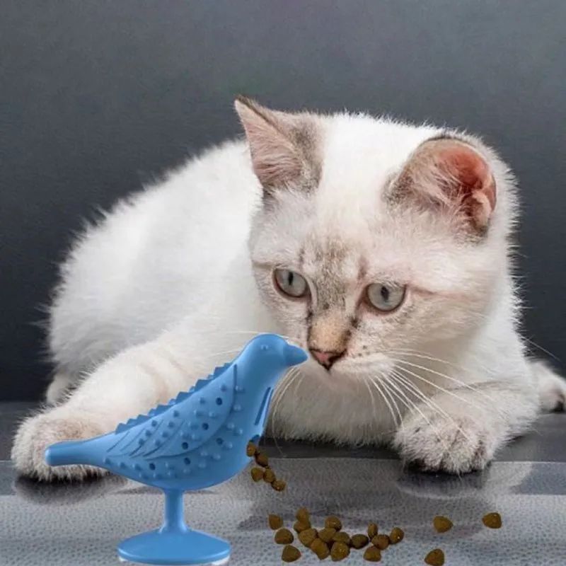 Jouet interactif en forme d'oiseau pour chats