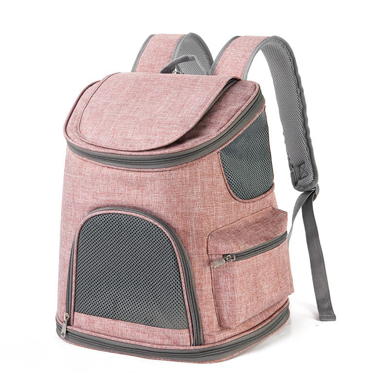Sac à dos pour chien Oxford, résistant, portable avec filet respirant et poches pratiques.
