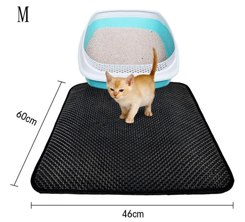 Tapis Litter Double Couche pour Chats - Mat Trapping