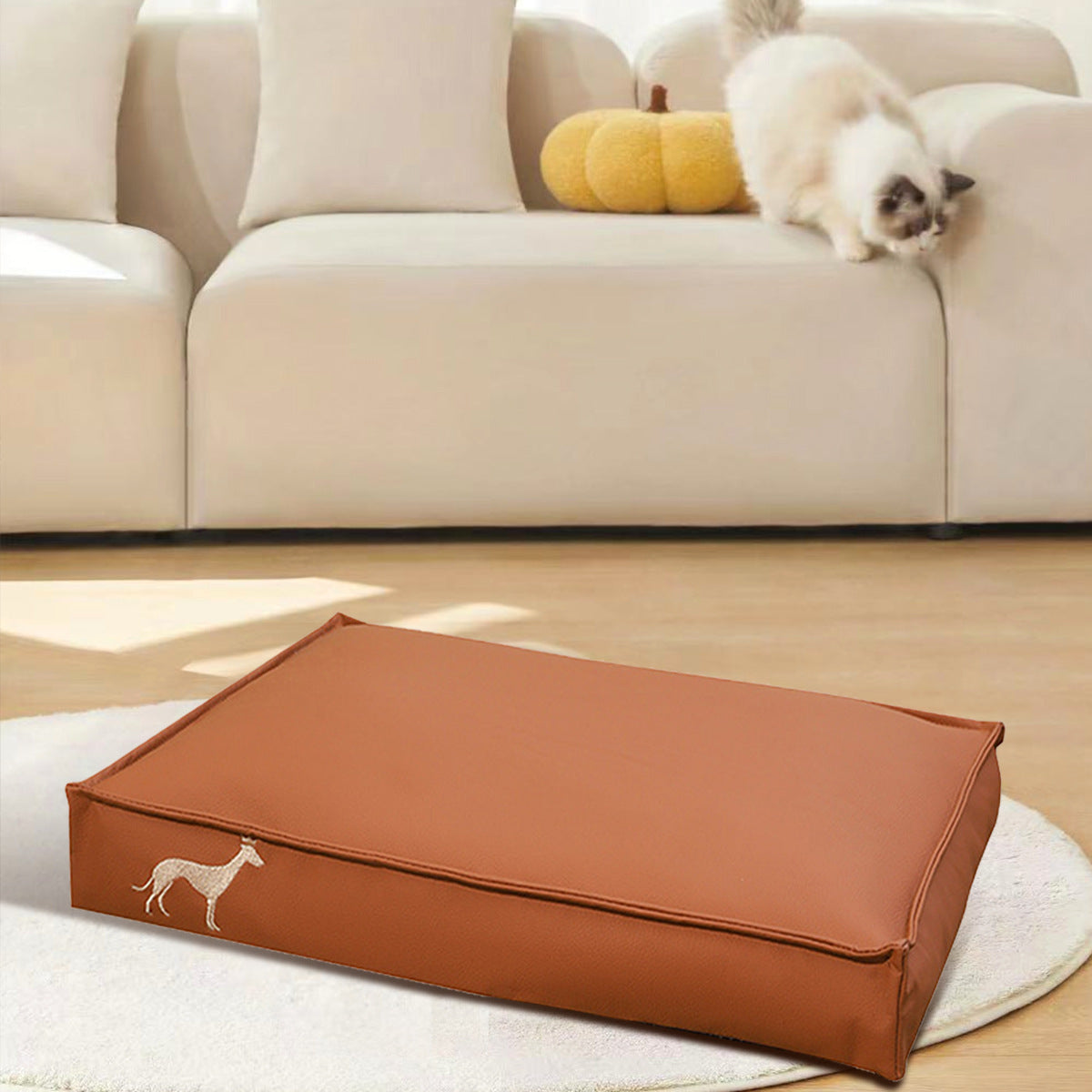 Tapis pour Chat Étanche, Amovible et Lavable