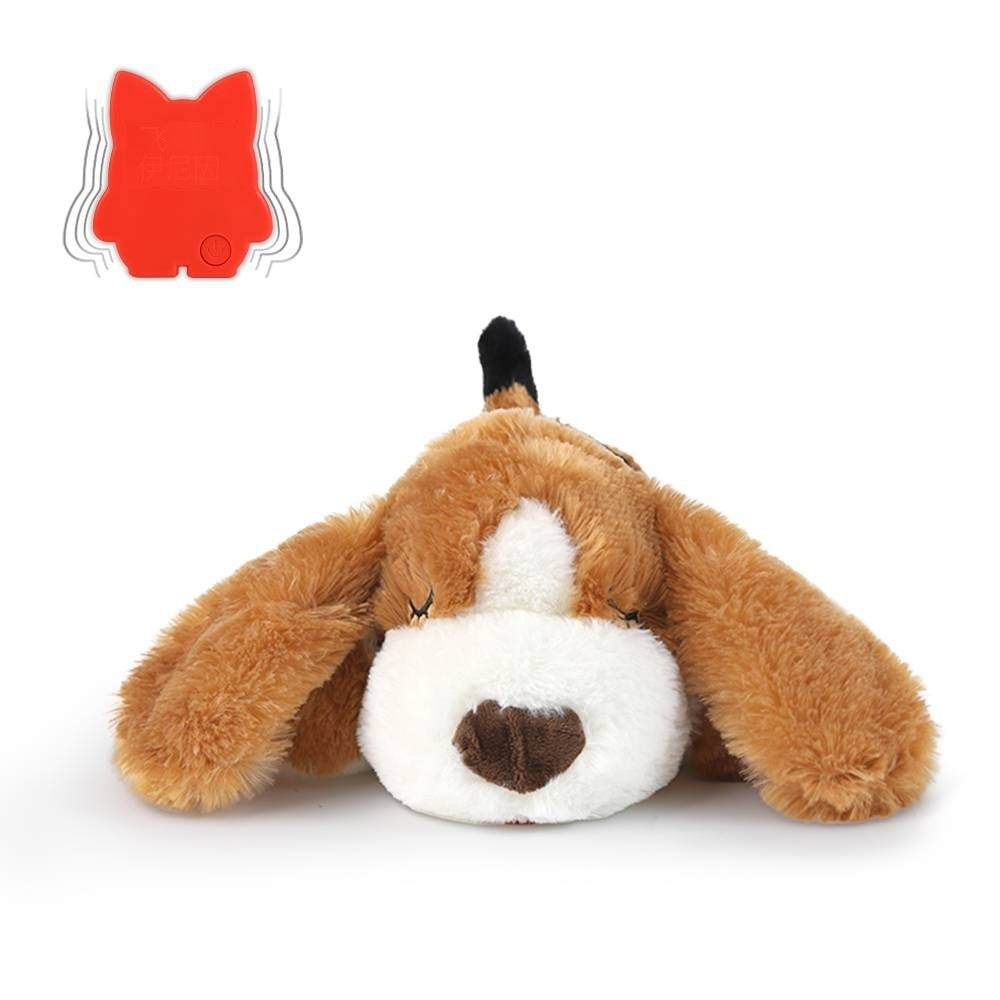 Coussin en Peluche Chien/Chat avec Battement de Coeur