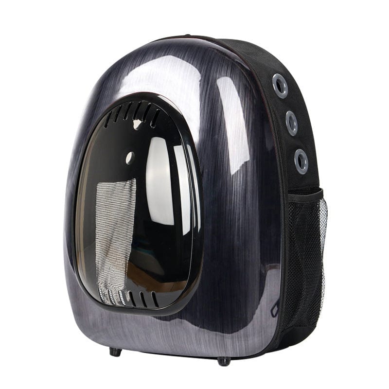 Sac à dos transparent pour chat avec contrôle de la température, design moderne et confortable.