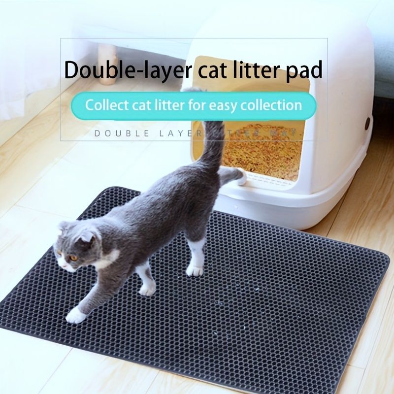 Tapis Litière pour Chat Étanche en EVA Double Couche