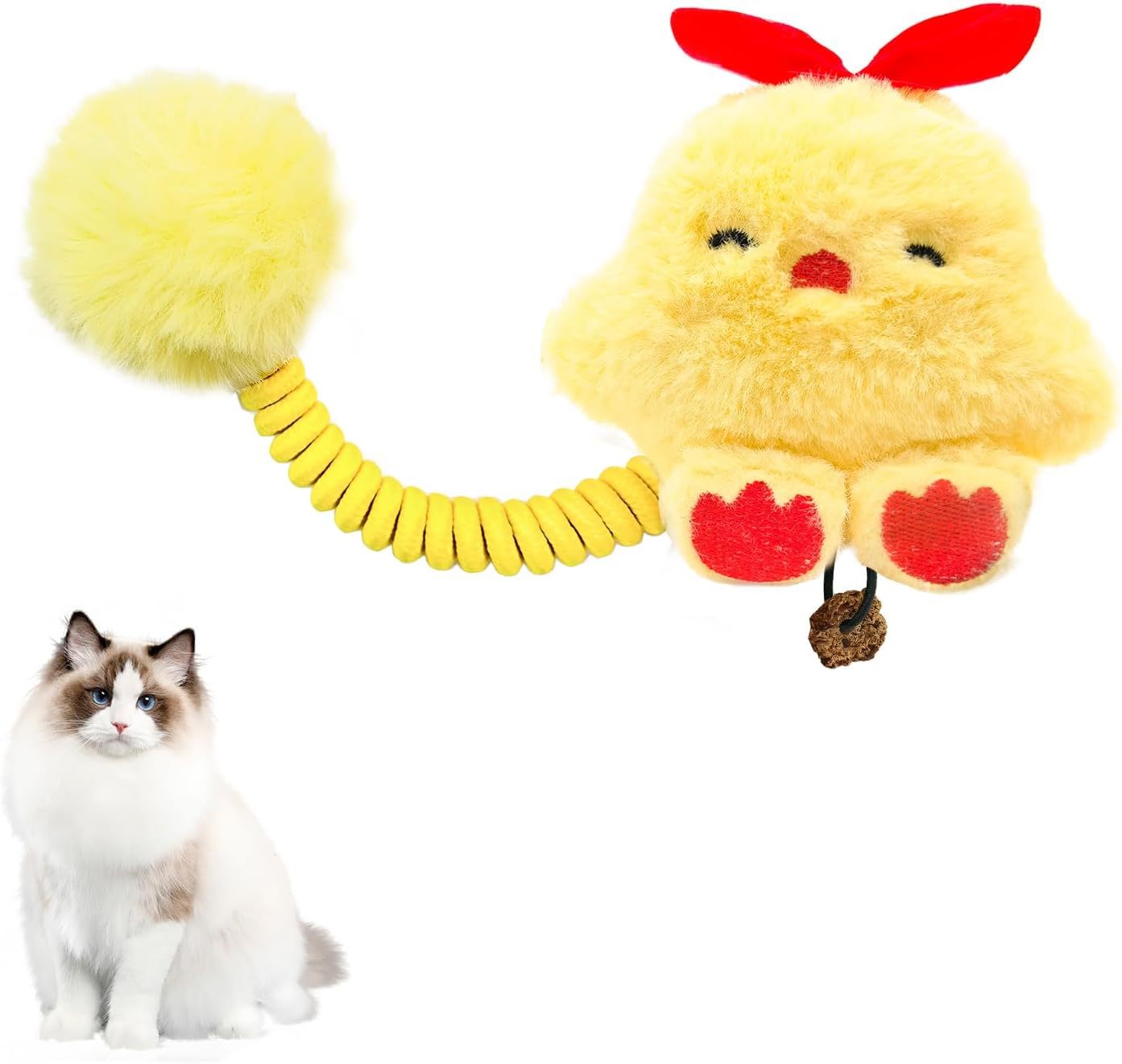 Jouets interactifs pour chat avec Silvervine et balle en peluche