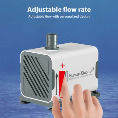 SunsunXiaoli multi-function water pump with adjustable flow rate for aquariums.
