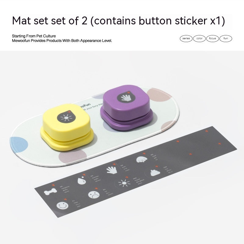 Bouton de Communication pour Animaux - 4 Couleurs