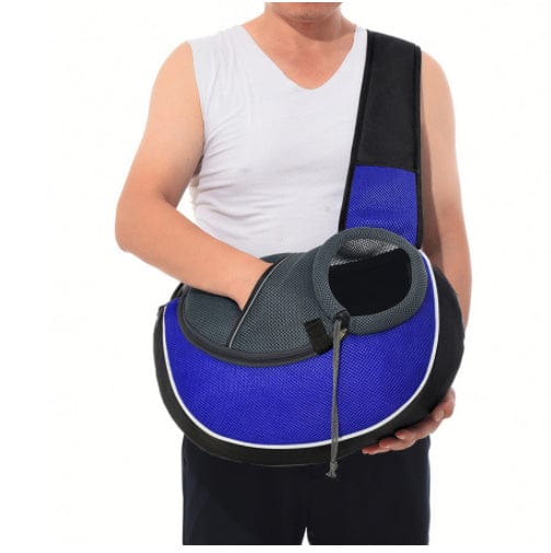 Sac à dos portable pour animaux de compagnie, confortable et respirant, idéal pour balades avec chiens et chats.
