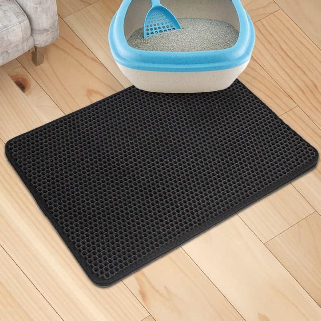 Tapis Double Couche Étanche pour Chat en Polyester