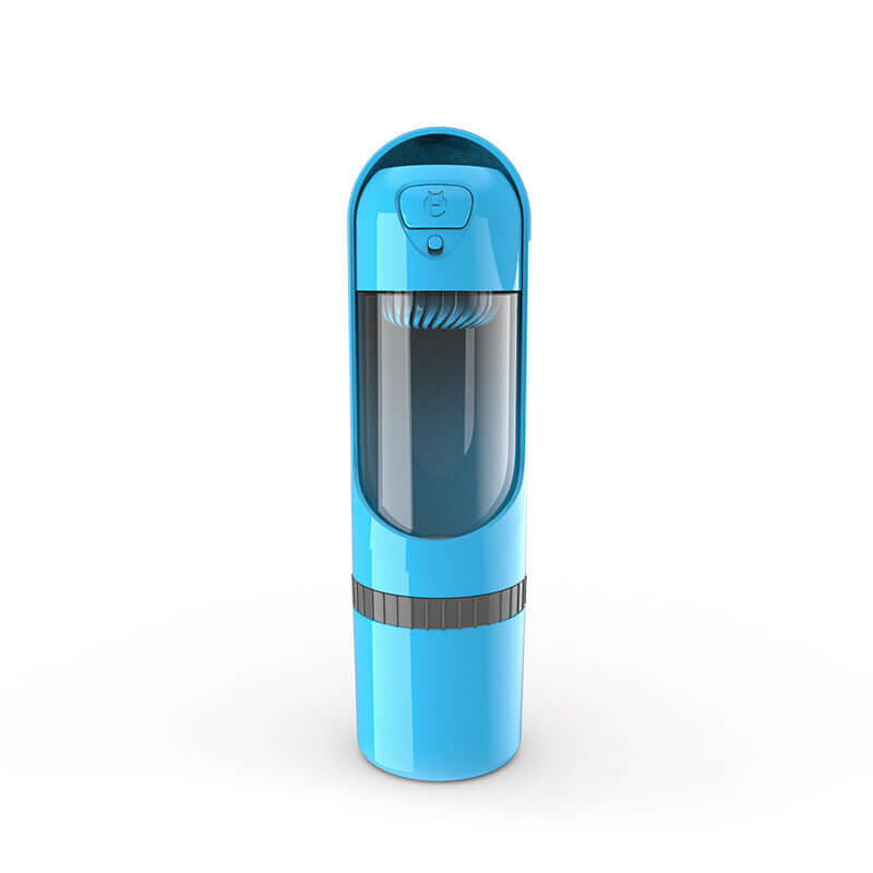 Abreuvoir pour animaux de compagnie en bleu, idéal pour l'hydratation quotidienne, à la maison ou en extérieur.