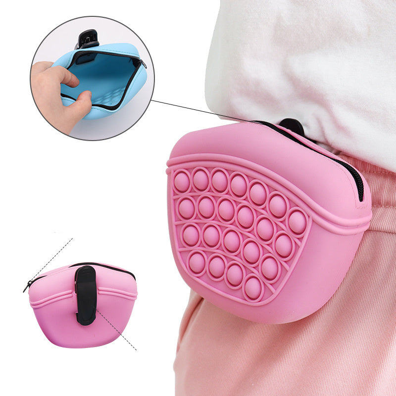 Sac à Friandises en Silicone pour Chiens - Sac d'Entraînement Portable