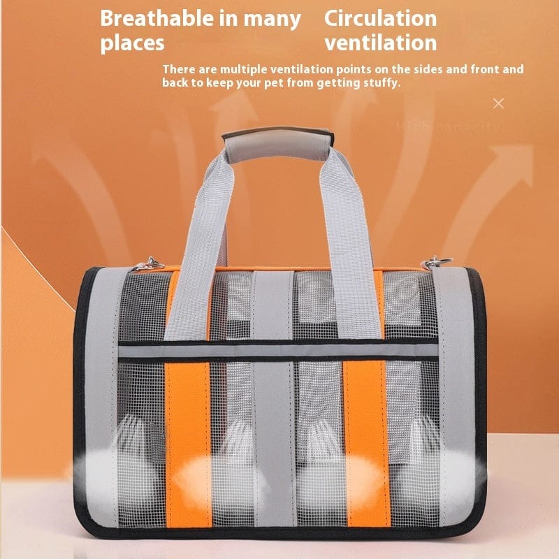 Sac à dos pour chat avec ventilation respirante et design moderne, idéal pour le transport des animaux.