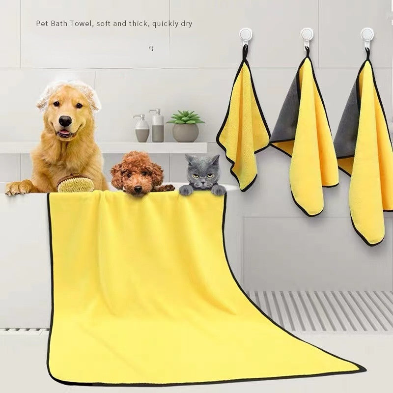 Serviette pour Chiens et Chats - Tissu Microfibre Super Absorbant