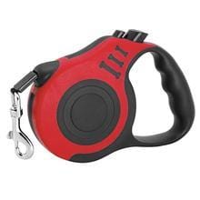 Laisse télescopique automatique pour animaux avec poignée ergonomique et système de sécurité.