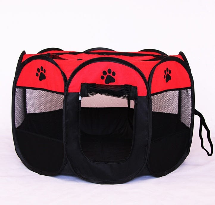 Clôture octogonale pliante pour animaux, idéale pour chiens et chats, en tissu Oxford durable et imperméable.