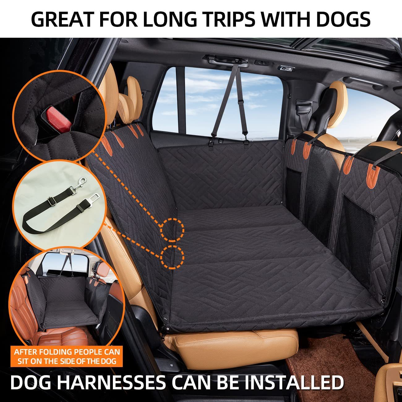 Hamac de Voyage pour Chiens - Tapis de Voiture Résistant