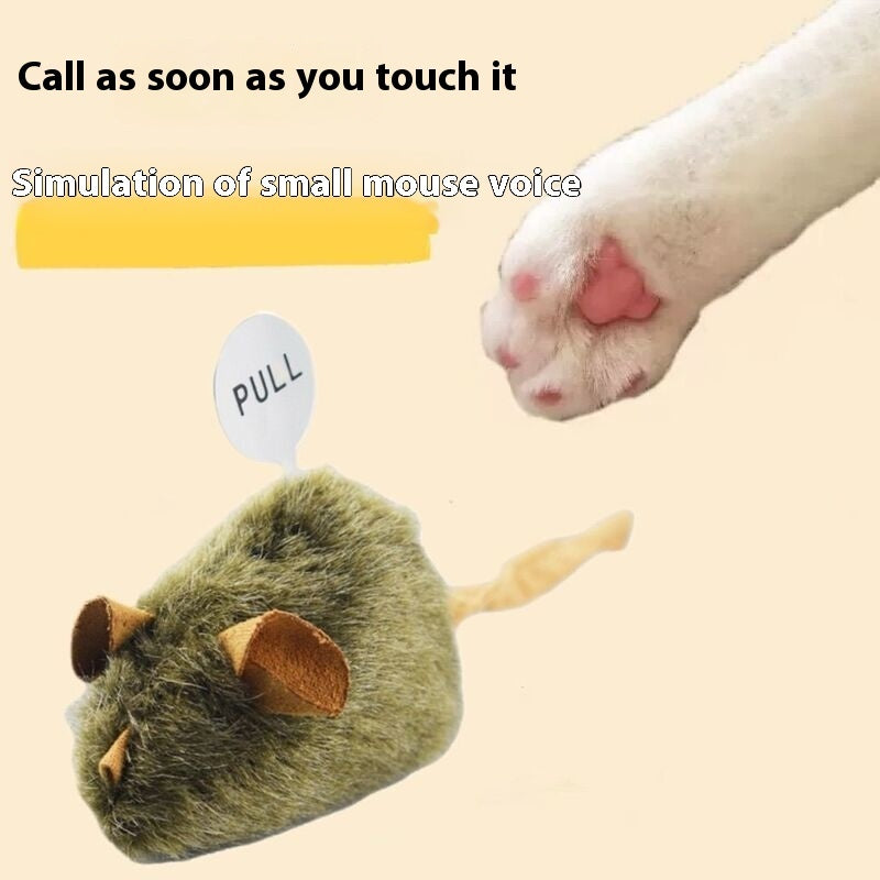 Jouet en Peluche Souris avec Son pour Chats