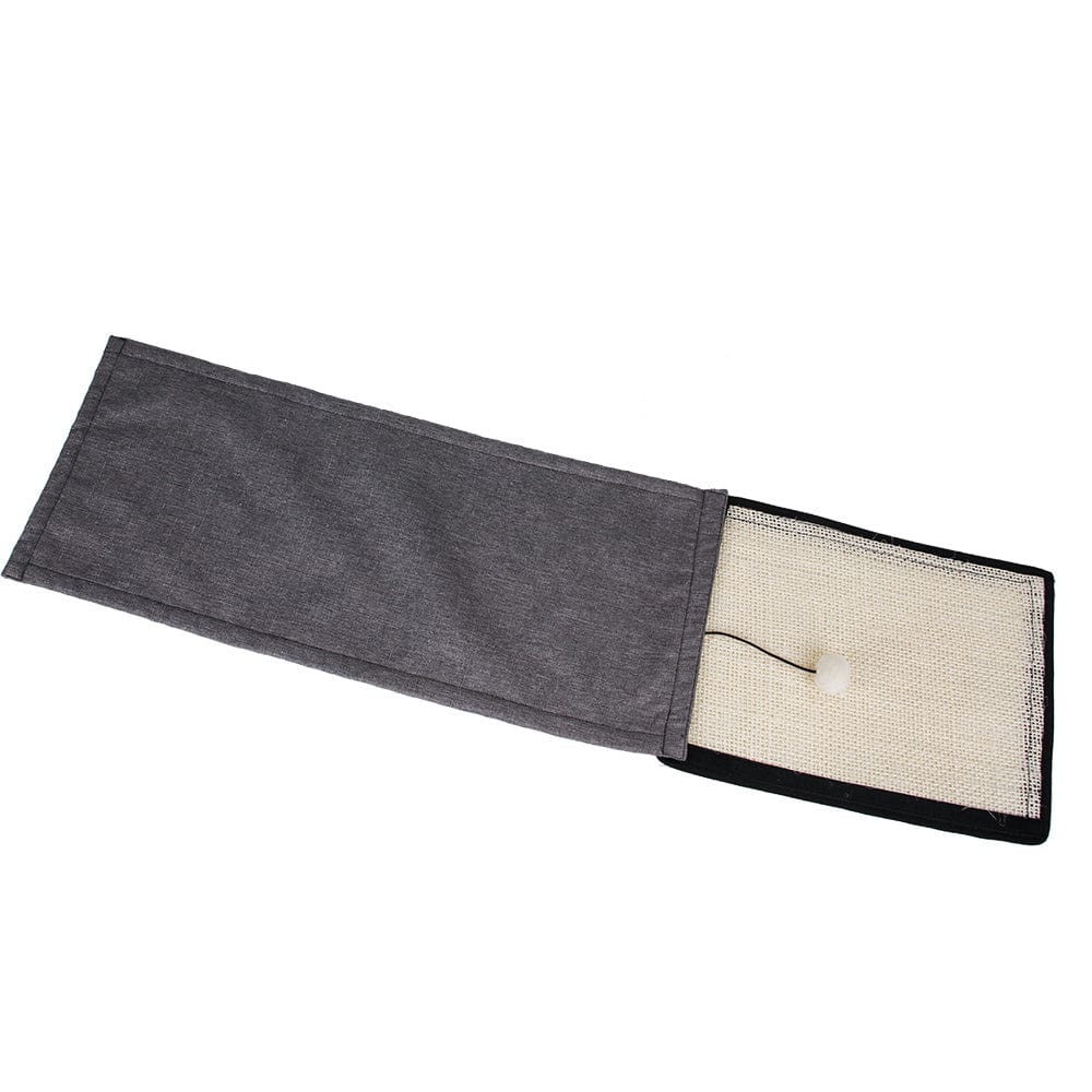 Tapis de protection pour meubles avec panneau en sisal pour chats, durable et écologique.